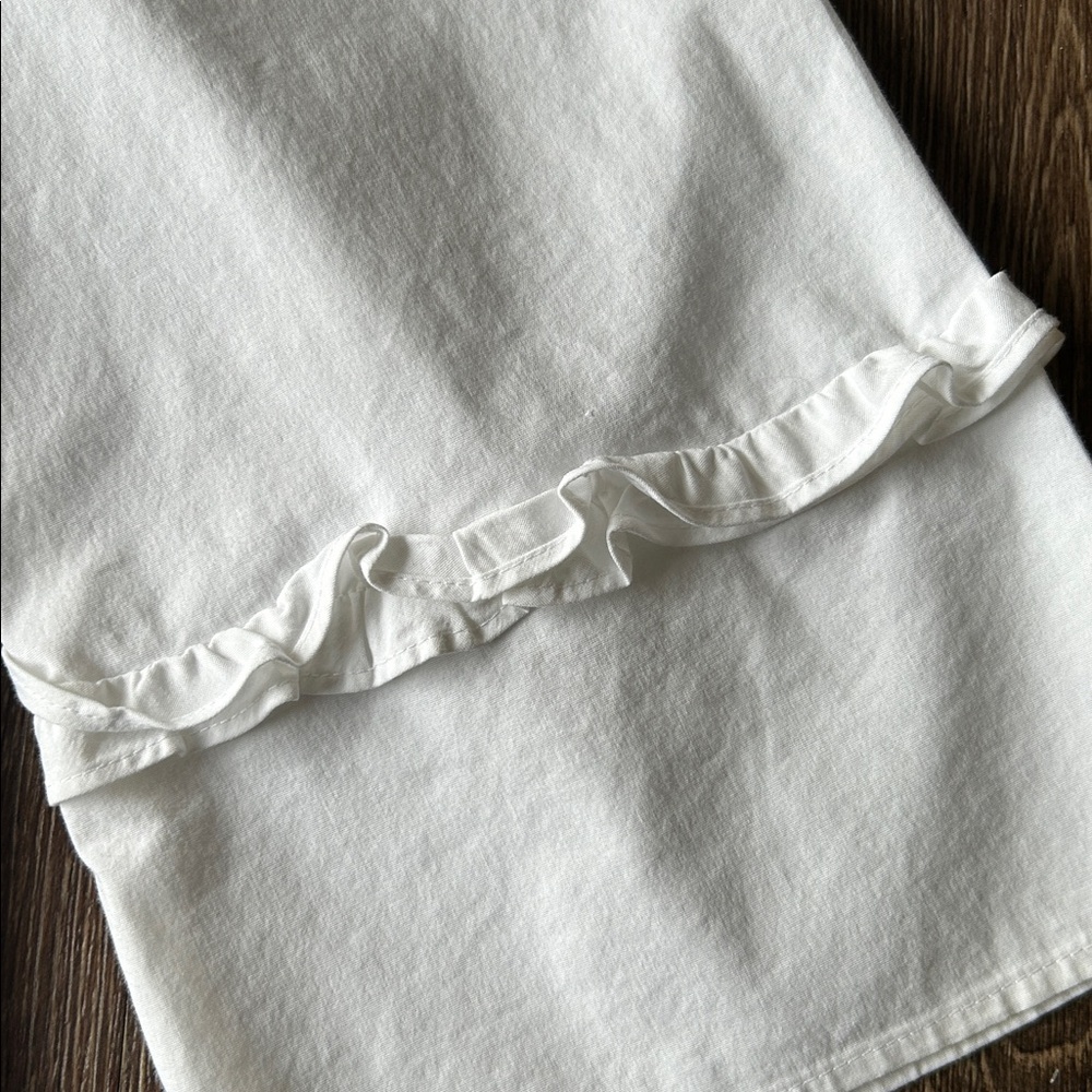Talbots White Ruffle Trim Top - Picture 5 of 8